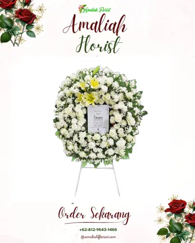 Krans Bunga Duka Cita di Pagerbatu